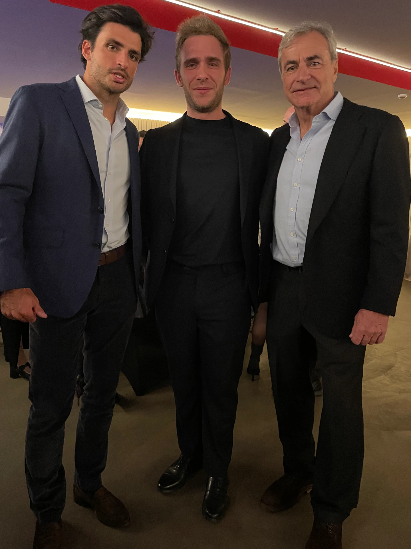 José Ruiz con Carlos Sainz